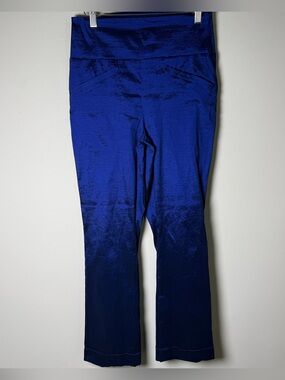 Bitte Kai Rand Pants Cobalt Blue Textured High-Waisted Danish Designer XS Scandi